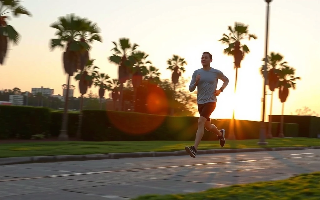 Imagen de una persona haciendo ejercicio al aire libre.